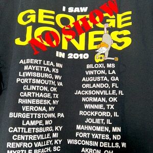 George Jones tour shirt